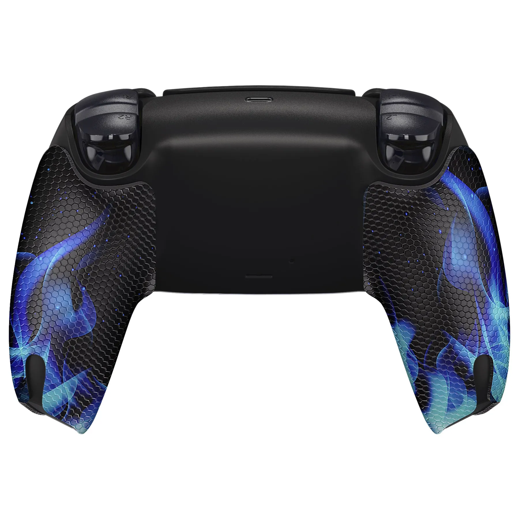 PlayVital Blue Flame Anti-Skid Sweat-Absorbent Controller Grip for PS5 Controller - PFPJ129