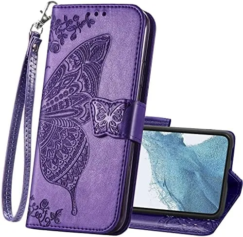 Samsung Galaxy S24 Plus Women Flip Folio PU Leather Protective Case