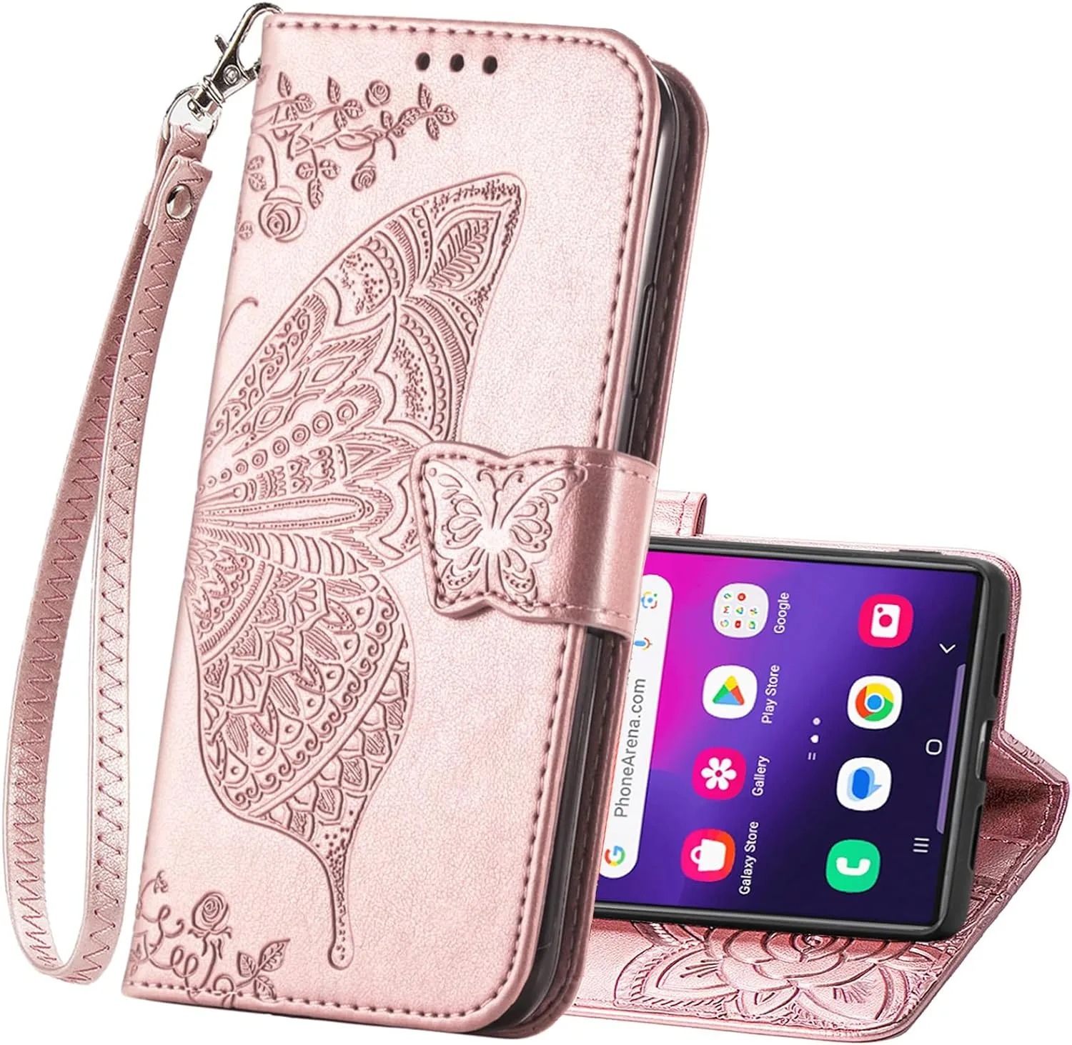 Samsung Galaxy S24 Plus Women Flip Folio PU Leather Protective Case