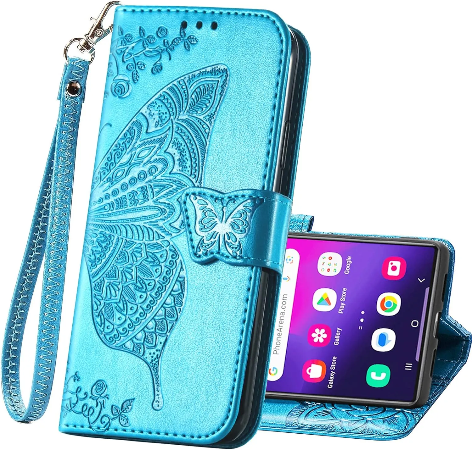 Samsung Galaxy S24 Plus Women Flip Folio PU Leather Protective Case