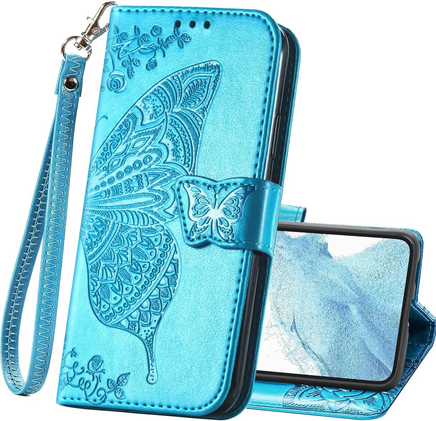 Samsung Galaxy S24 Plus Women Flip Folio PU Leather Protective Case