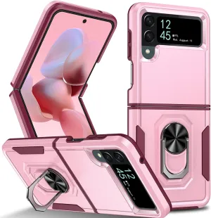 Samsung Galaxy Z Flip 4 Case, Heavy Duty Protective Case Pink