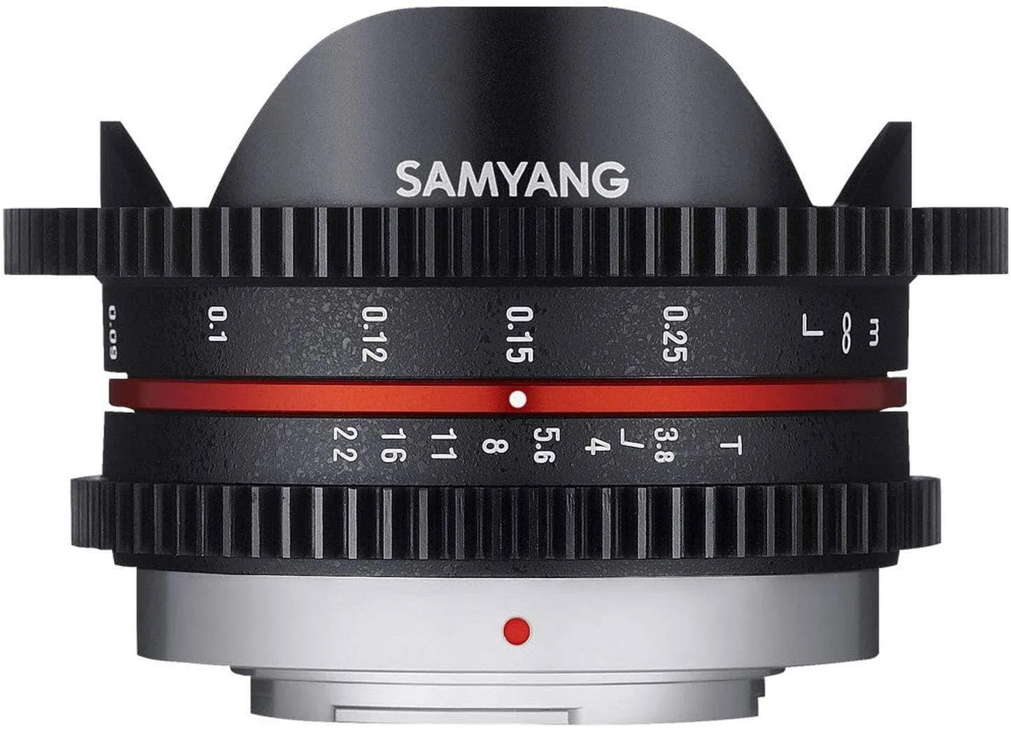 Samyang 7.5mm T3.8 Fisheye VDSLR UMC II APS-C MFT Video Lens