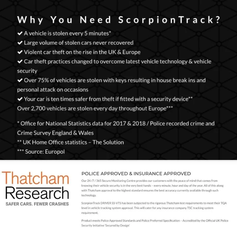 ScorpionTrack S5 PLUS. With Driver Immobilisation