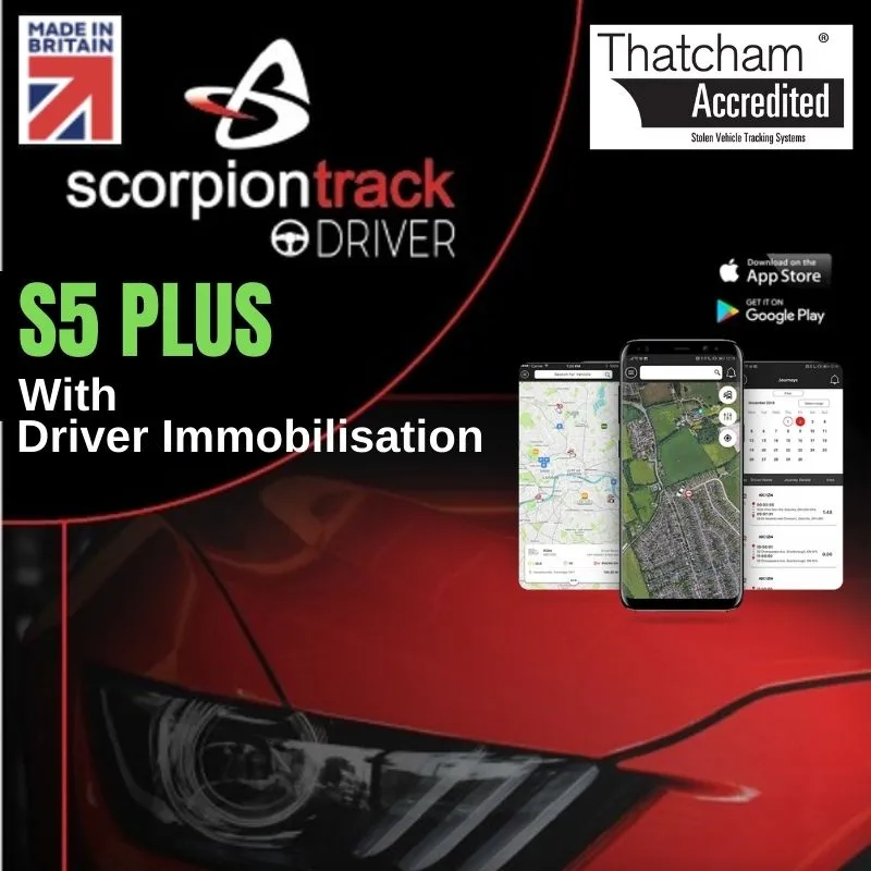 ScorpionTrack S5 PLUS. With Driver Immobilisation