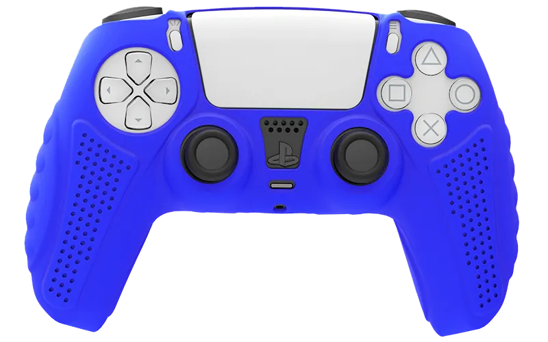 Silicone Cover For PS5 Controller Case Skin - Blue Ultra Grip