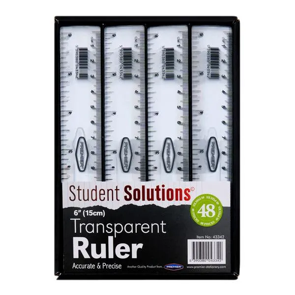 Student Solutions - 6''/15cm Transparent Ruler