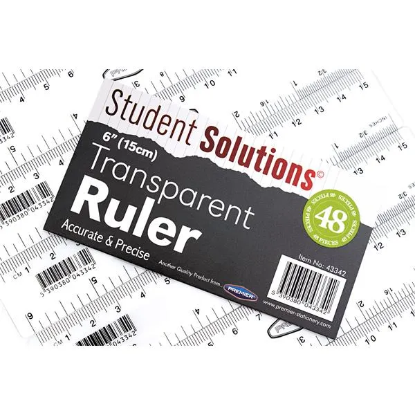 Student Solutions - 6''/15cm Transparent Ruler