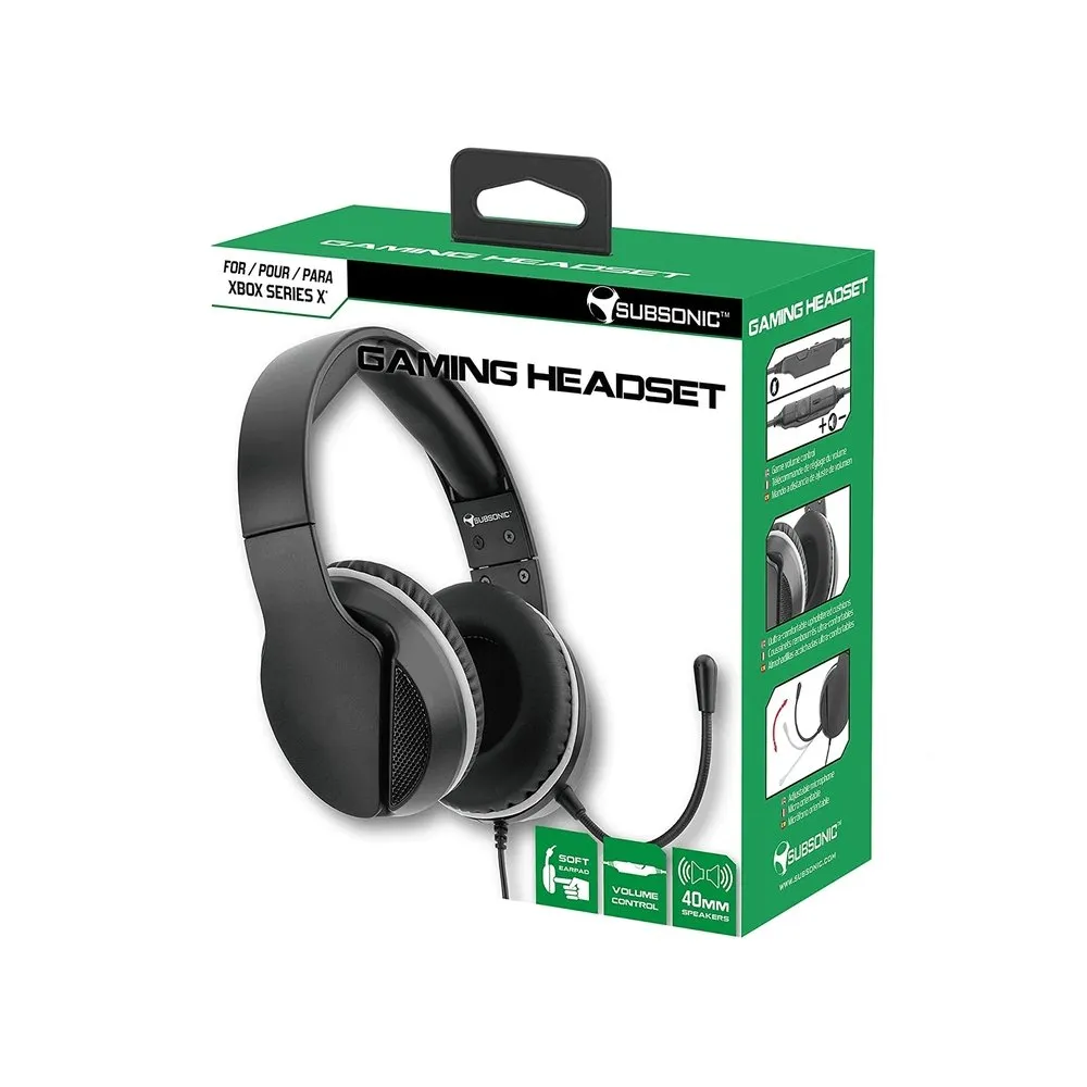 Subsonic Xbox Series X Gaming Headset Hs300 Black