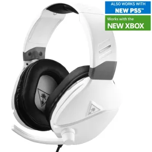 Turtle Beach Recon 200 Universal Headset Headphones Microphone XBOX PS4 PS5 White