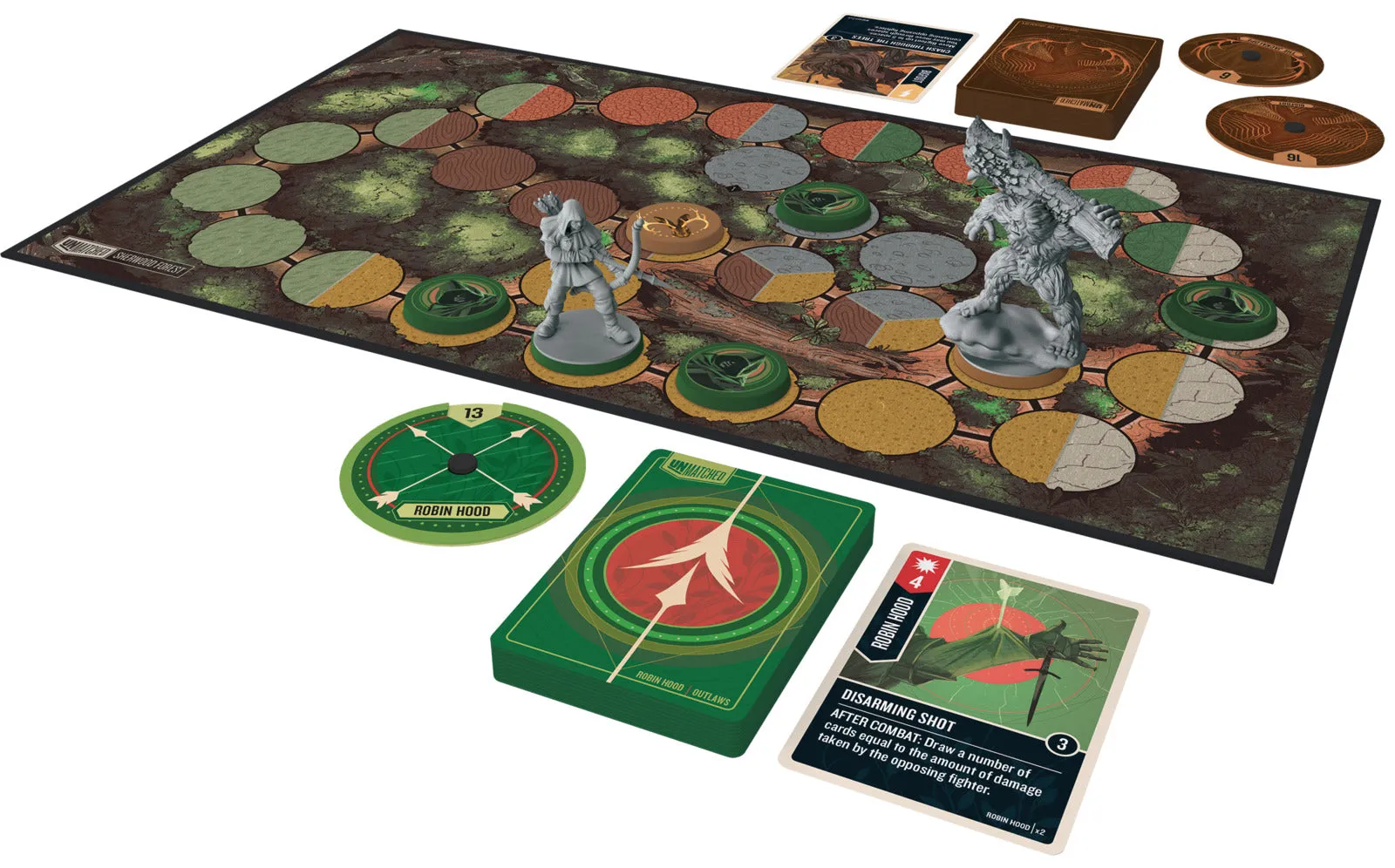 Unmatched: Robin Hood vs Bigfoot Board Game