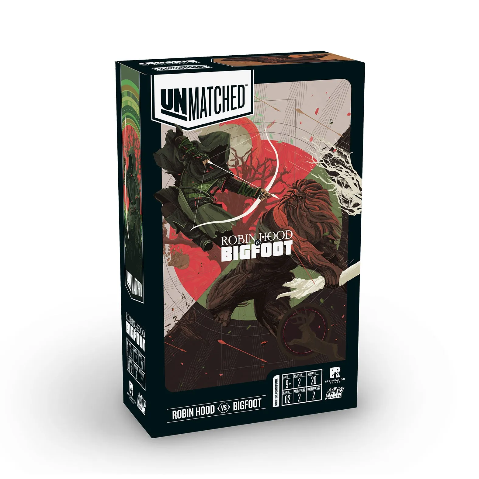 Unmatched: Robin Hood vs Bigfoot Board Game