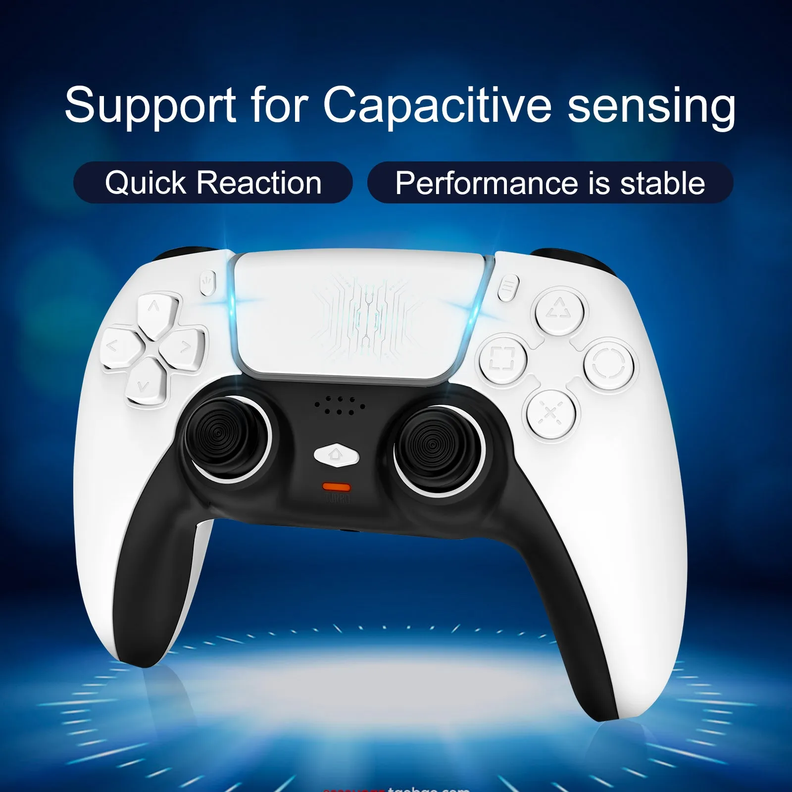 Wireless Controllers for PS4 / PC/Android Mobile Phone Joystick Gamepad Bluetooth Gaming Controller with Touch Panel Six-axis Dual Vibration Shock and Audio