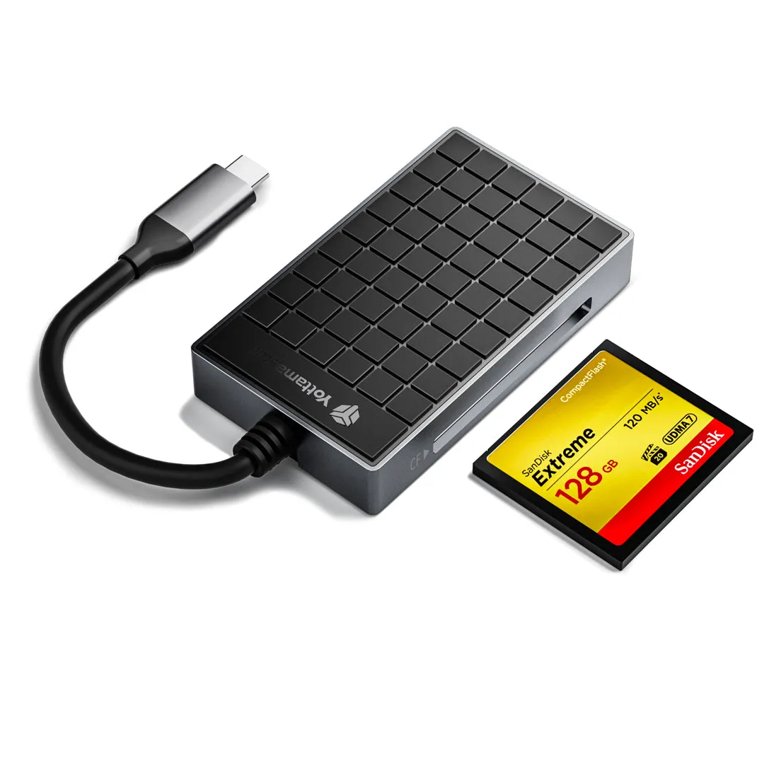 Yottamaster Hypercube 4 in 1 USBC SD TF CF MS Memory Card Reader